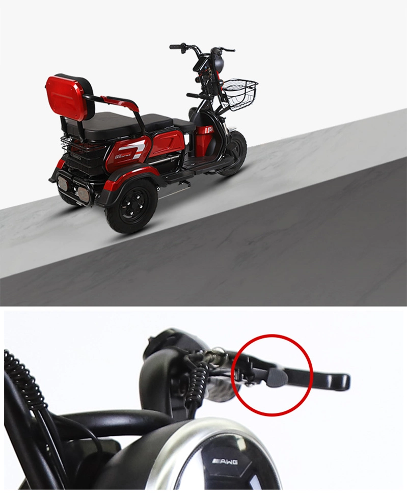 Motorcycle 3 Wheel for Delivery Truck 300cc Fat Tire Battery 3wheel Parts EEC Controller Trailer Motor Adults Electric Tricycle