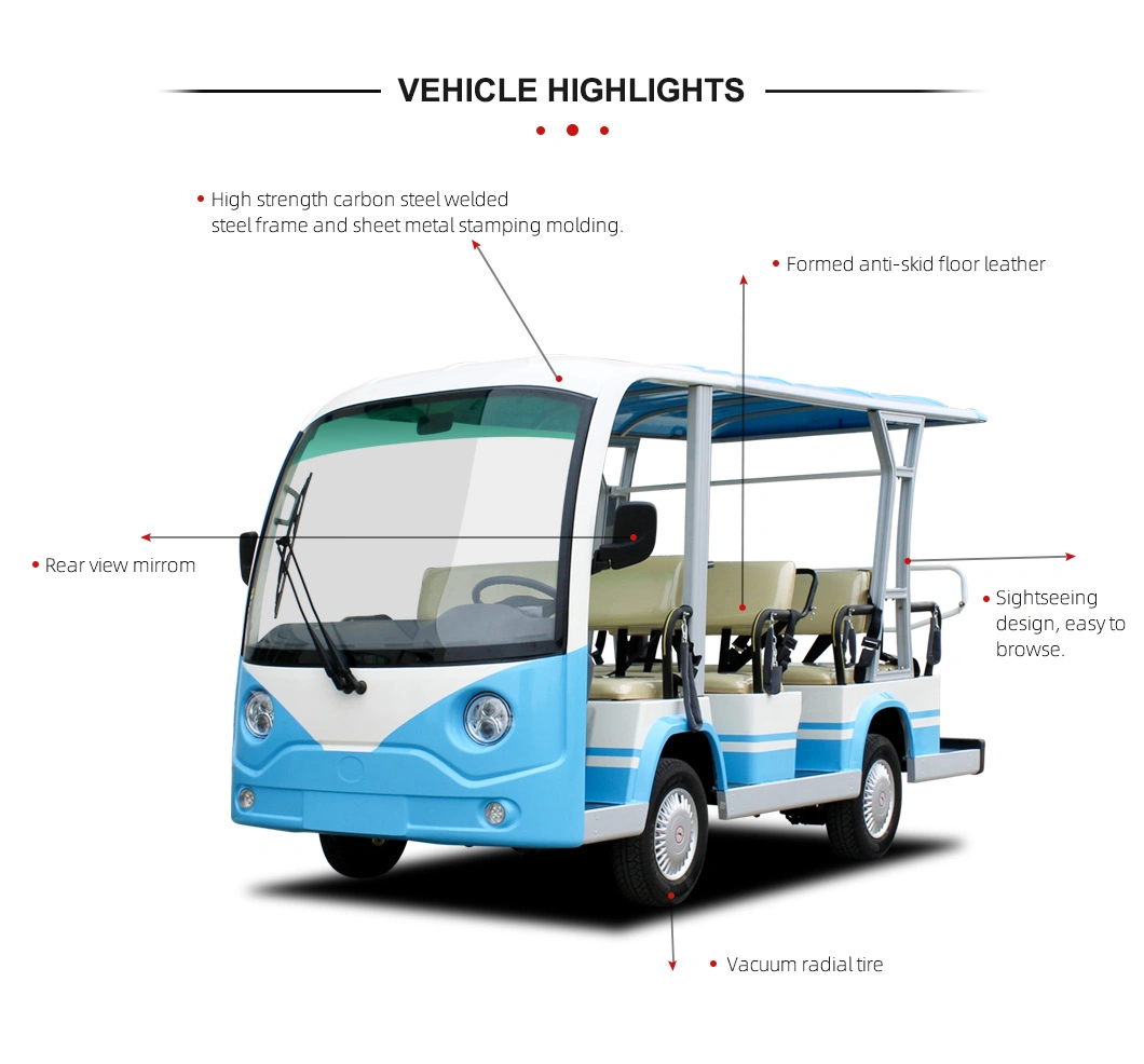 11 Passage L111d Electric Sightseeing Bus Golf Wholesale Battery Passenger Electric Small Car Mini Car
