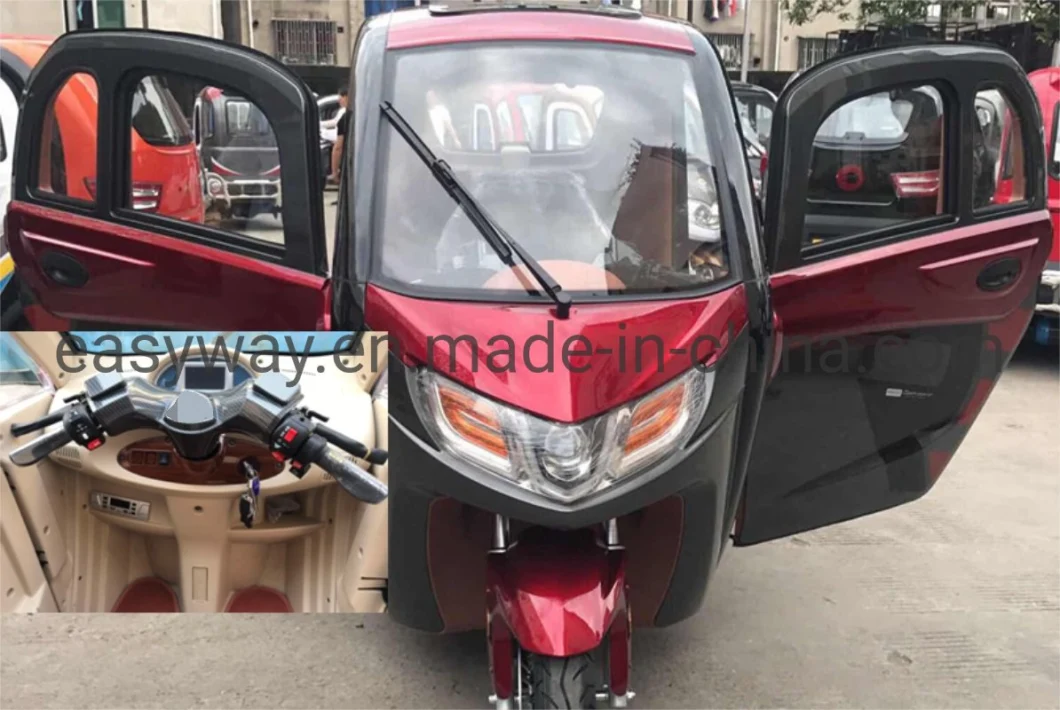 1500W Motor 3- Wheel Cabin Electric Tricycle