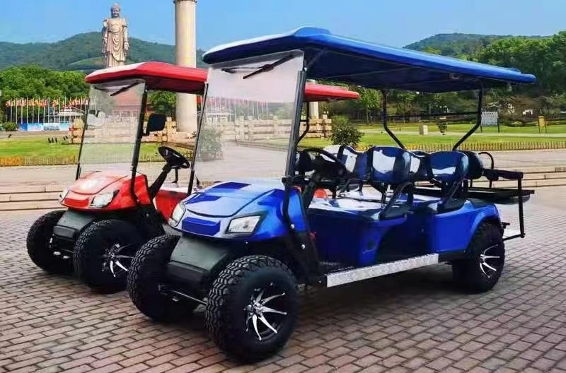 Cheap Mini 4 Wheel 4 Seater 6 Seater Sightseeing Cart Club Electric Golf Carts for Sale