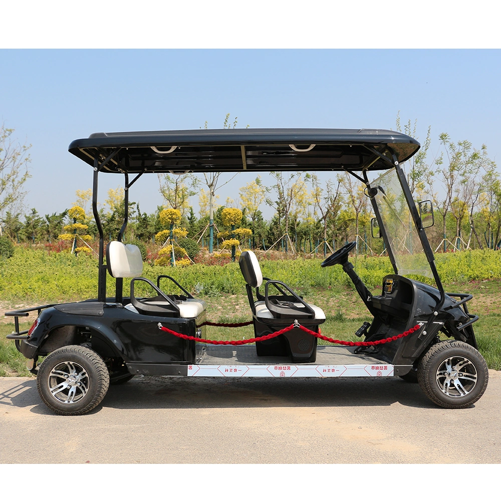 Customized Design 2 Rows 4 Seaters Electric Golf Cart