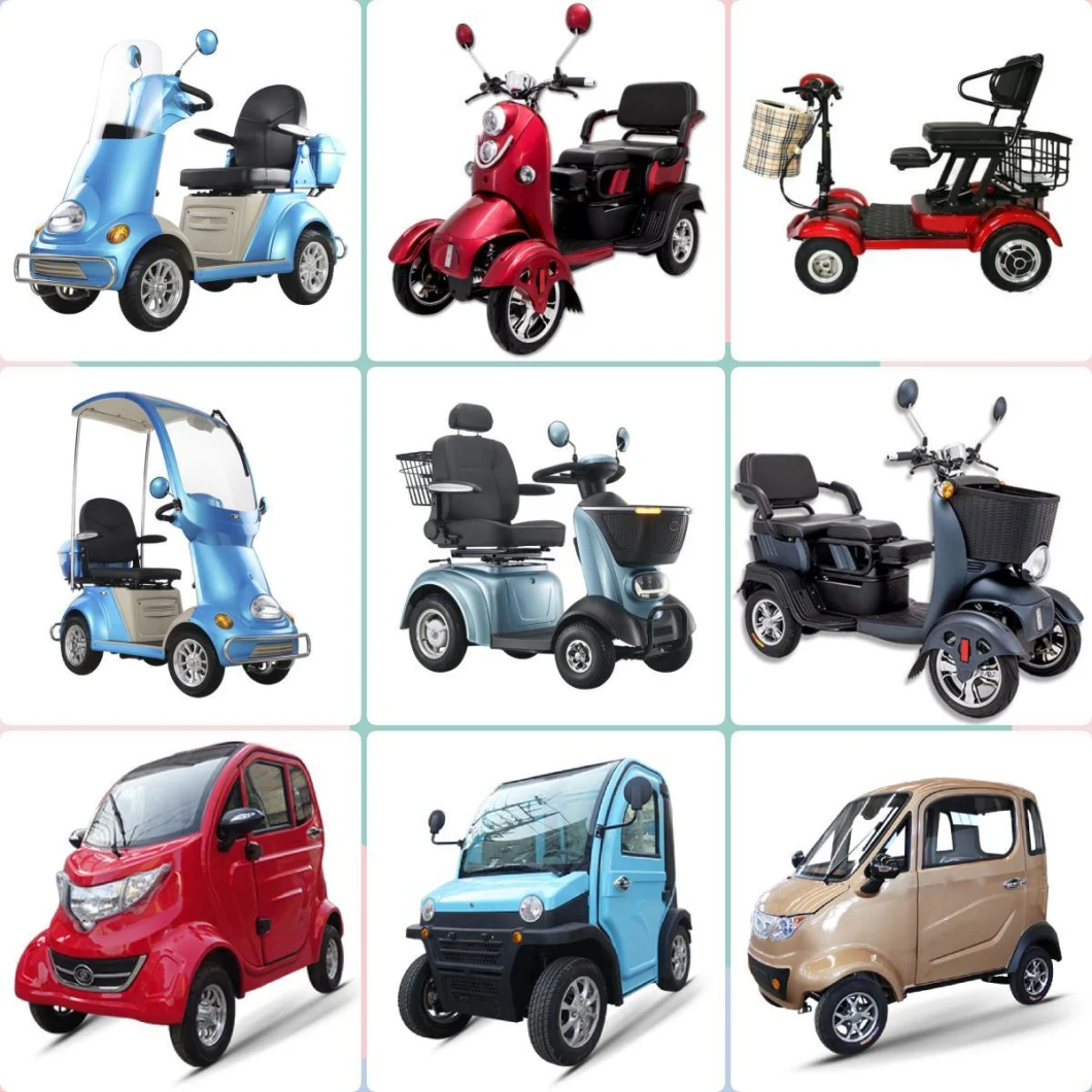 Three Speed ABS Plastic Elderly Obese People Electric Four Wheel Scooter City Shopping Commute Extended Comfort Electric Vehicle