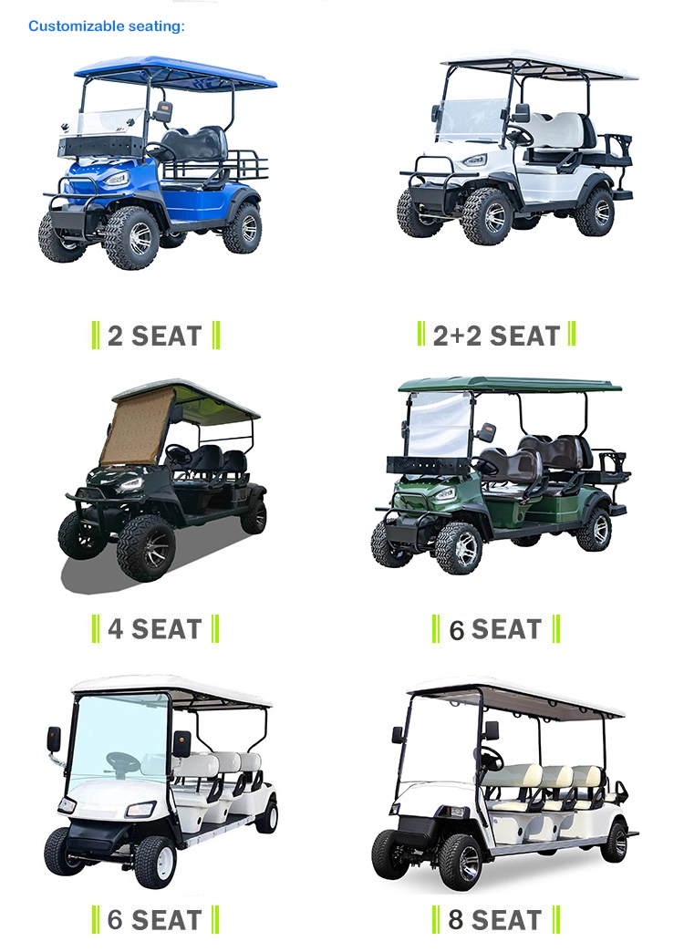 High Quality 8 Seater Fast Lithium Luxury Electric Golf Cart Fast