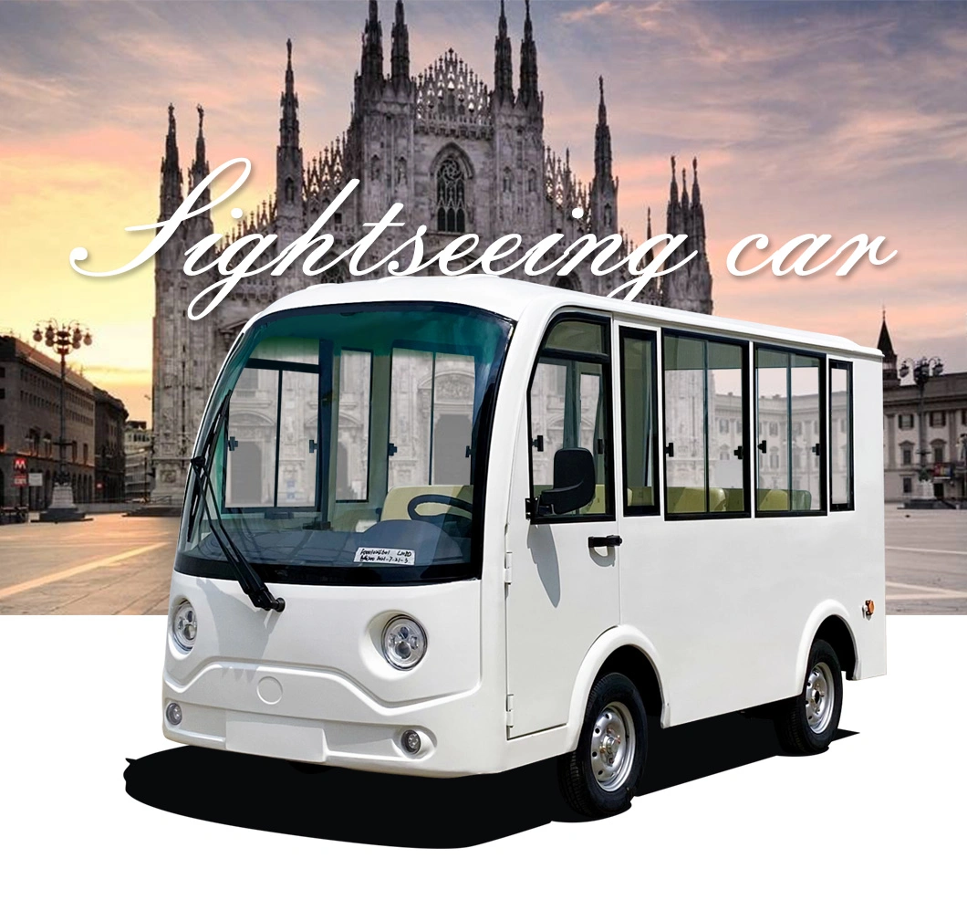 8 Passage Closed L108D-FB Electric Sightseeing Bus Golf Wholesale Battery Passenger Electric Small Car Mini Car