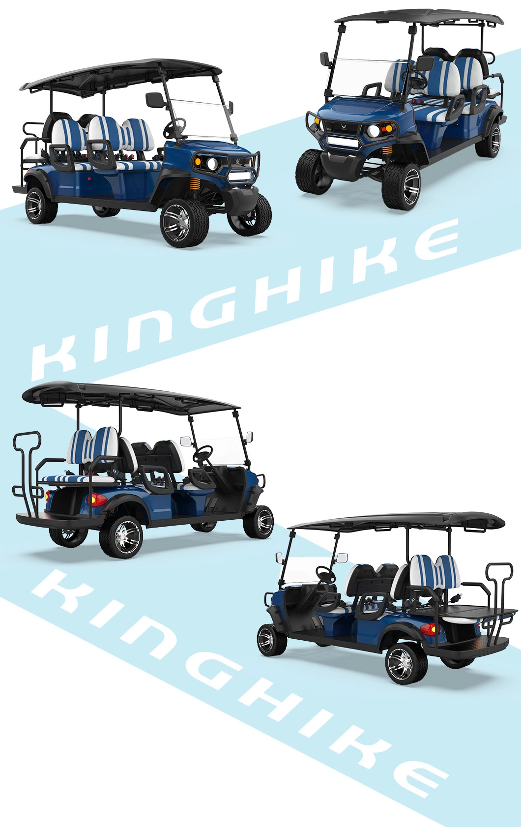 80-100km &ge; 5 Kinghike Container 3900*1200*1800mm Cart Services Golf Carts Sale