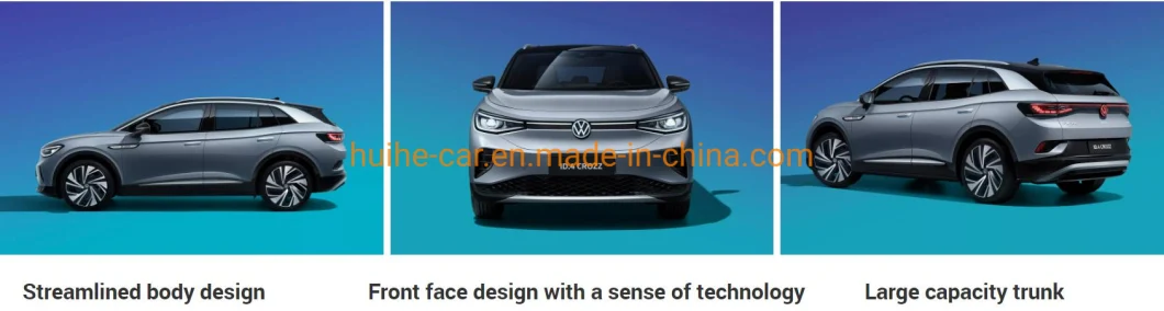 Hotsale High Quality VW ID6 ID4 Crozz Prime Four Wheels Car 2022 Standard Battery Life Pure Version Electric Vehicle Grey