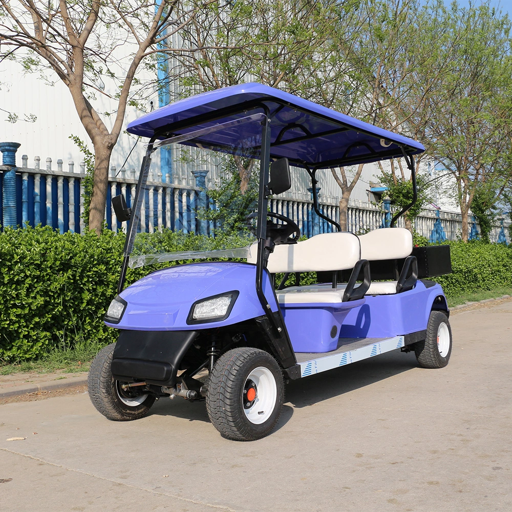 Customized Design 2 Rows 4 Seaters Electric Golf Cart