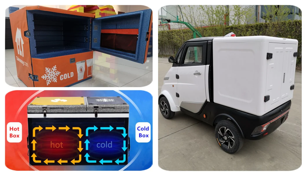 EEC Coc Ce Small Electric Food Cargo Car for Delivery Takeaway