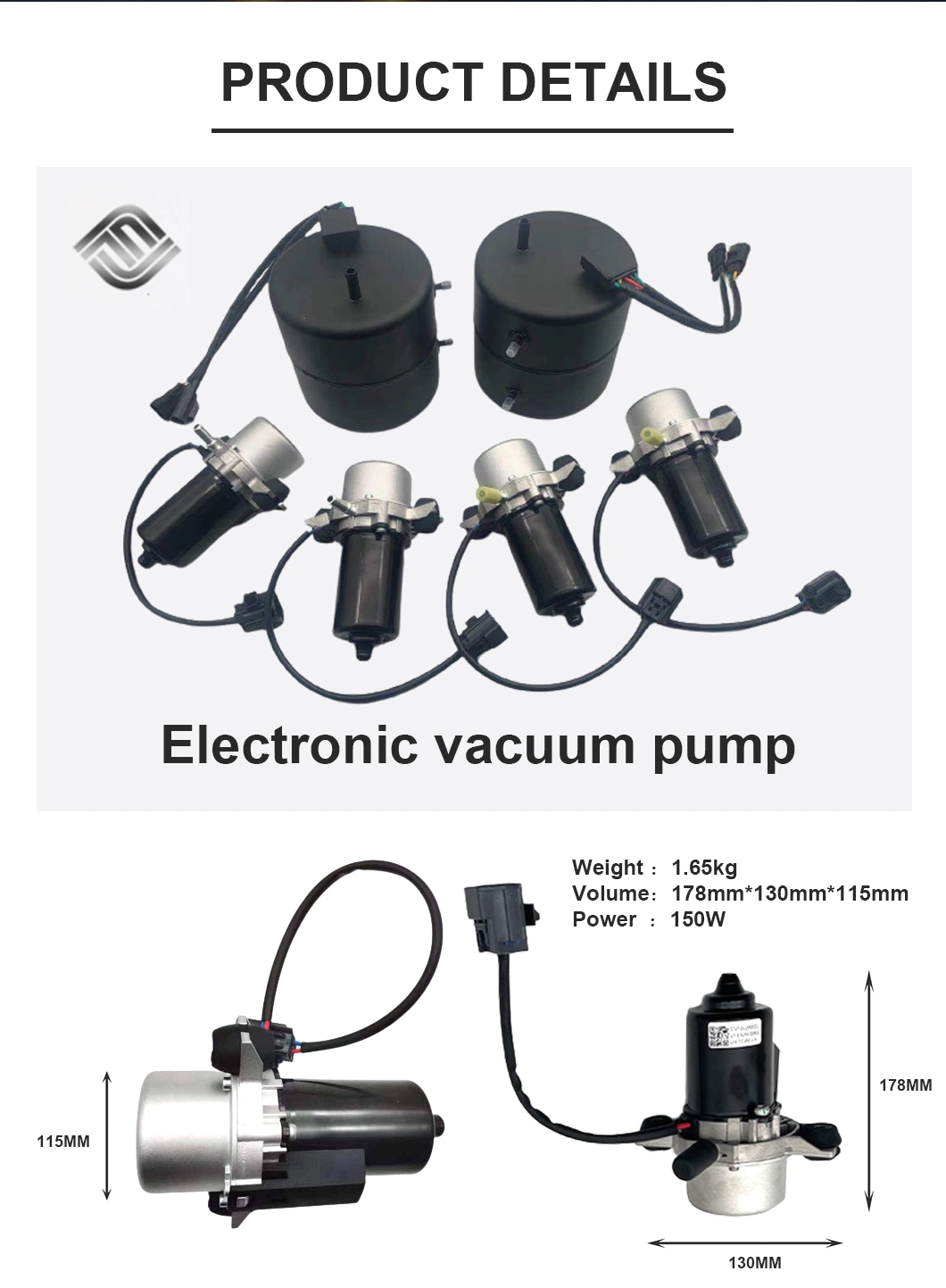 New Energy Automotive Parts Vacuum Booster Pump Up50 China Fangjie