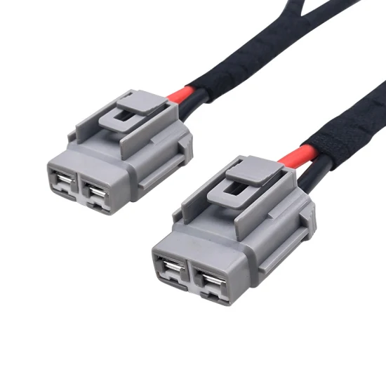 Manufacturer Custom Production All Kinds of Wire Harness for Solar Inverter New Energy Automotive OEM Solar Battery Cable 50A 600V Double Hole Battery Connector